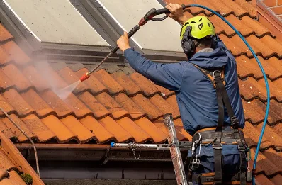 Démoussage et hydrofuge de toiture à Trigance